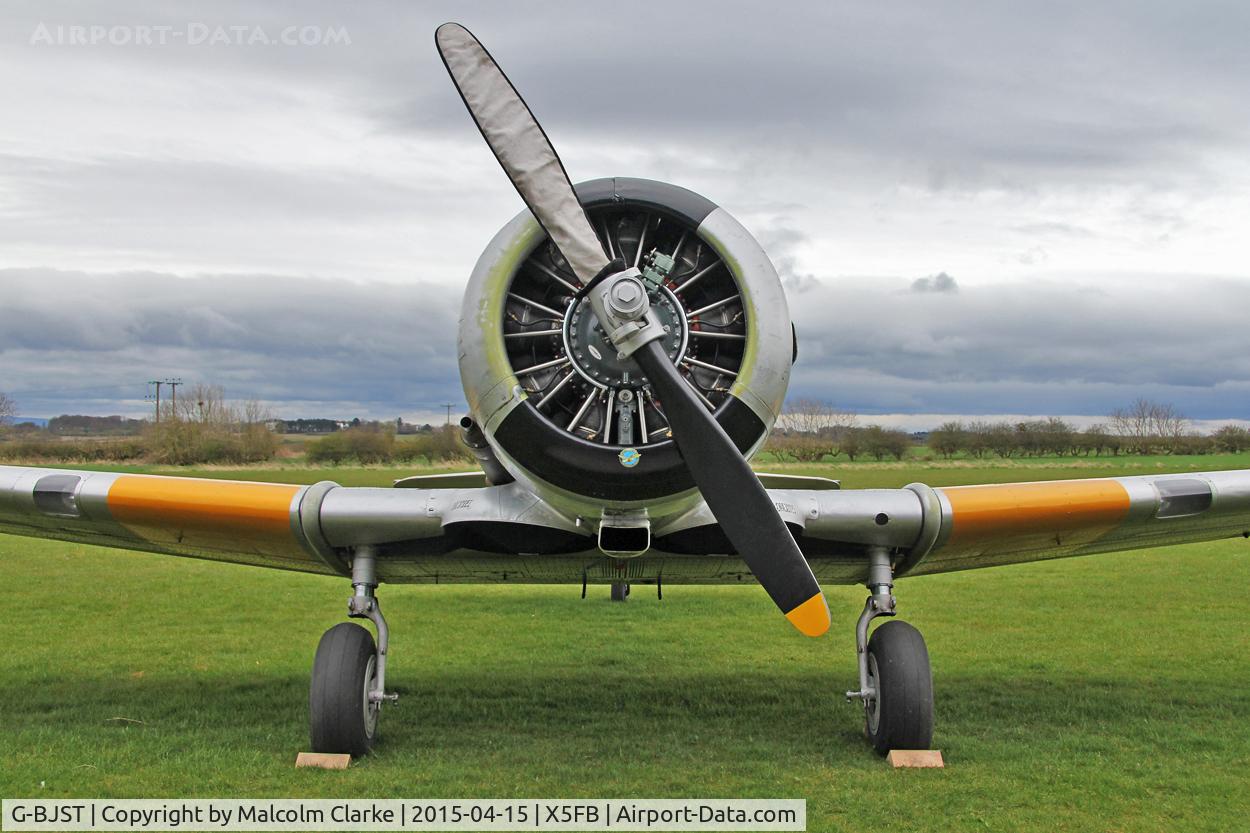 G-BJST, 1953 Canadian Car & Foundry T-6H Harvard Mk.4M C/N 14A-2429, Canadian Car & Foundry T-6H Harvard 4M at Fishburn Airfield UK April 15th 2015.