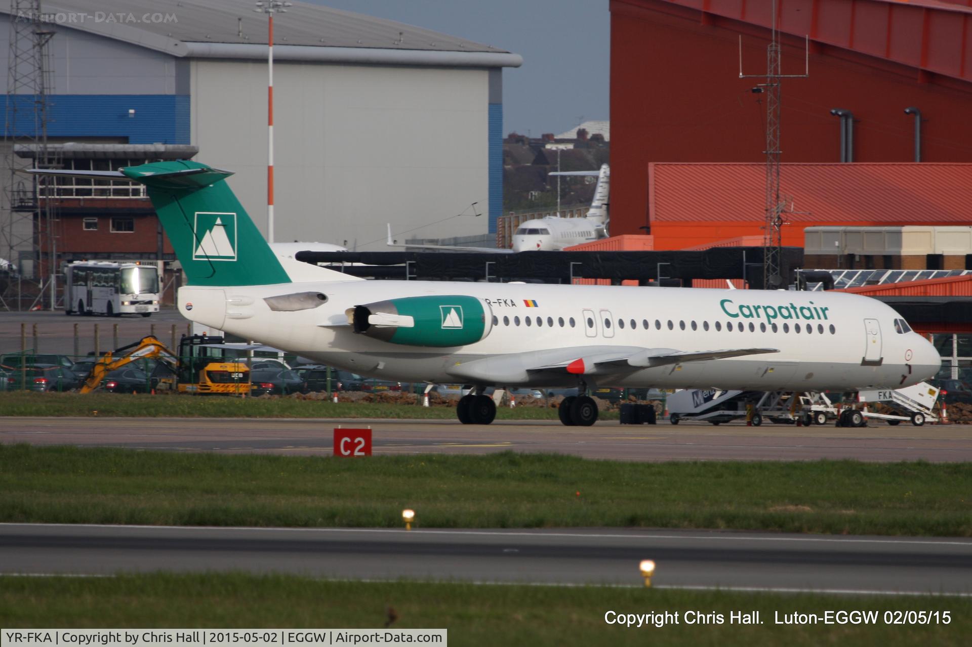 YR-FKA, 1991 Fokker 100 (F-28-0100) C/N 11340, Carpatair