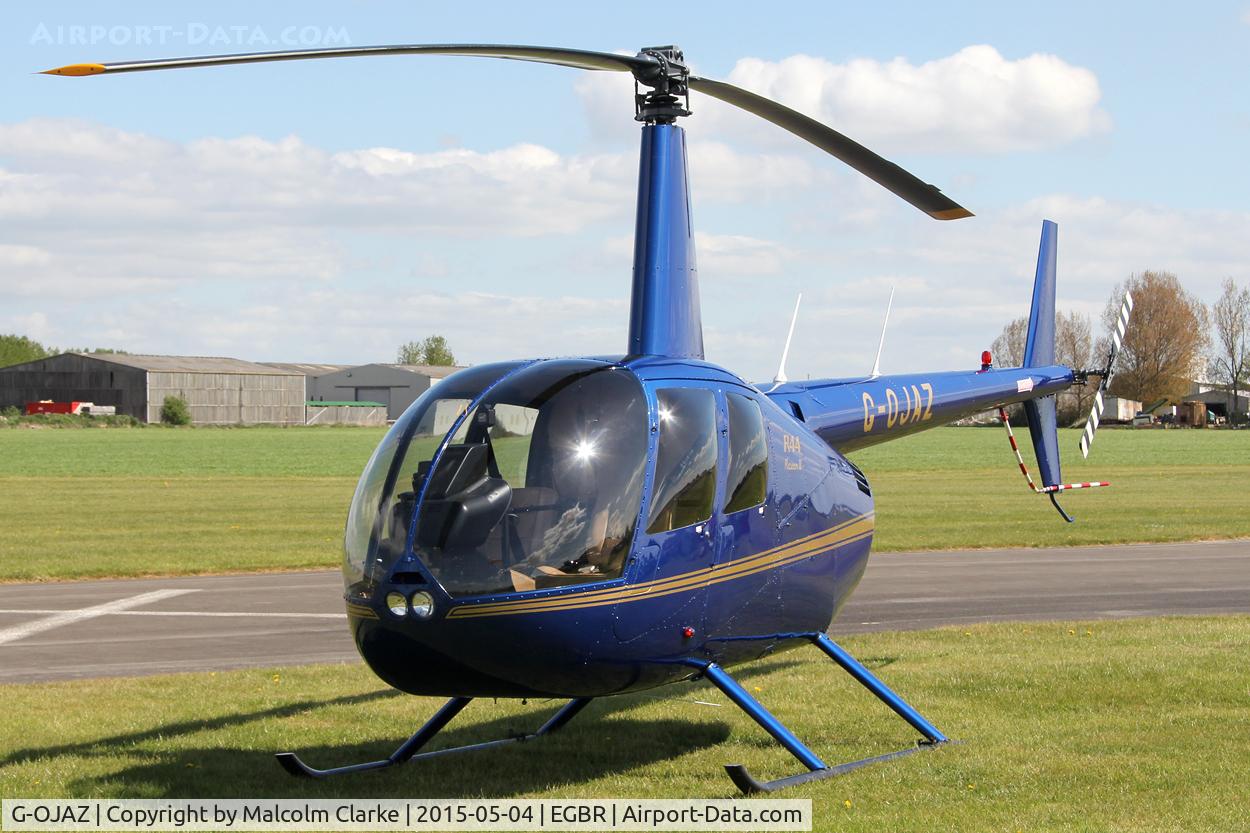 G-OJAZ, 2006 Robinson R44 Raven II C/N 11216, Robinson R44 II at The Real Aeroplane Club's Auster Fly-In, Breighton Airfield, May 4th 2015.
