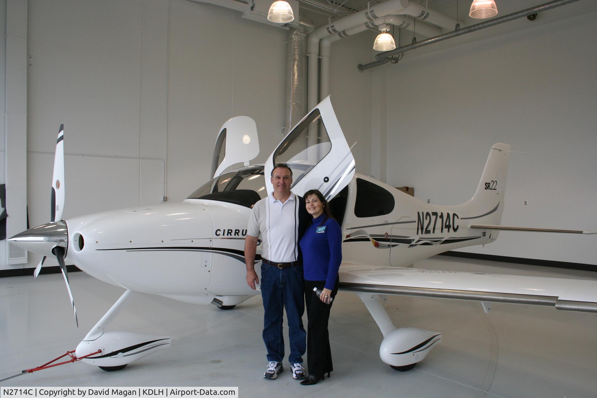 N2714C, 2005 Cirrus SR22 C/N 1393, Taking delivery 2005 in Duluth, MN