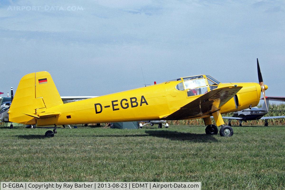 D-EGBA, 1966 Heliopolis Gomhouria Mk.6 (Bu-181) C/N 184, Heliopolis Gomhouria Mk.6 [184] Tannheim~D 23/08/2013