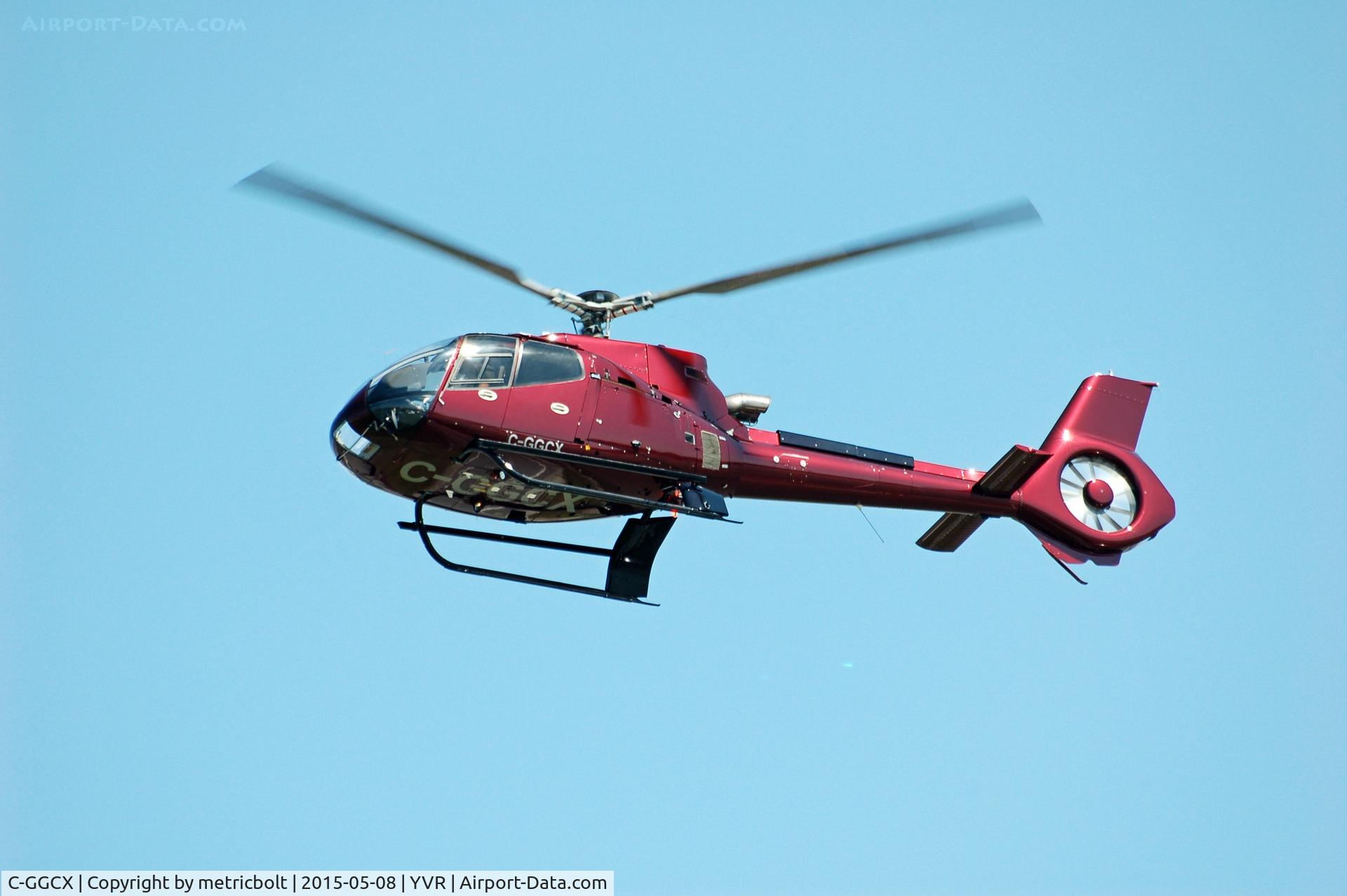 C-GGCX, 2002 Eurocopter EC-130B-4 (AS-350B-4) C/N 3514, in flight over YVR