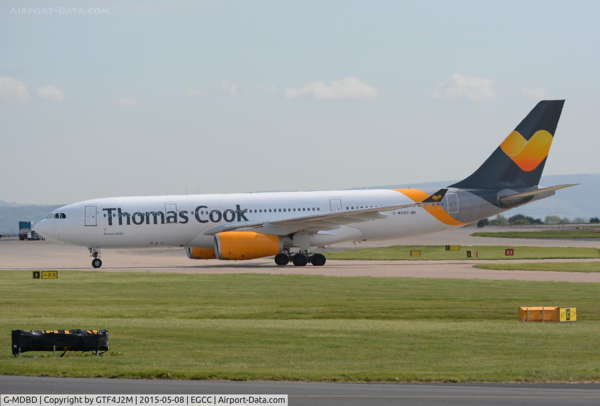 G-MDBD, 1999 Airbus A330-243 C/N 266, G-MDBD  Thomas Cook AL  in new scheme at Manchester 8.5.15