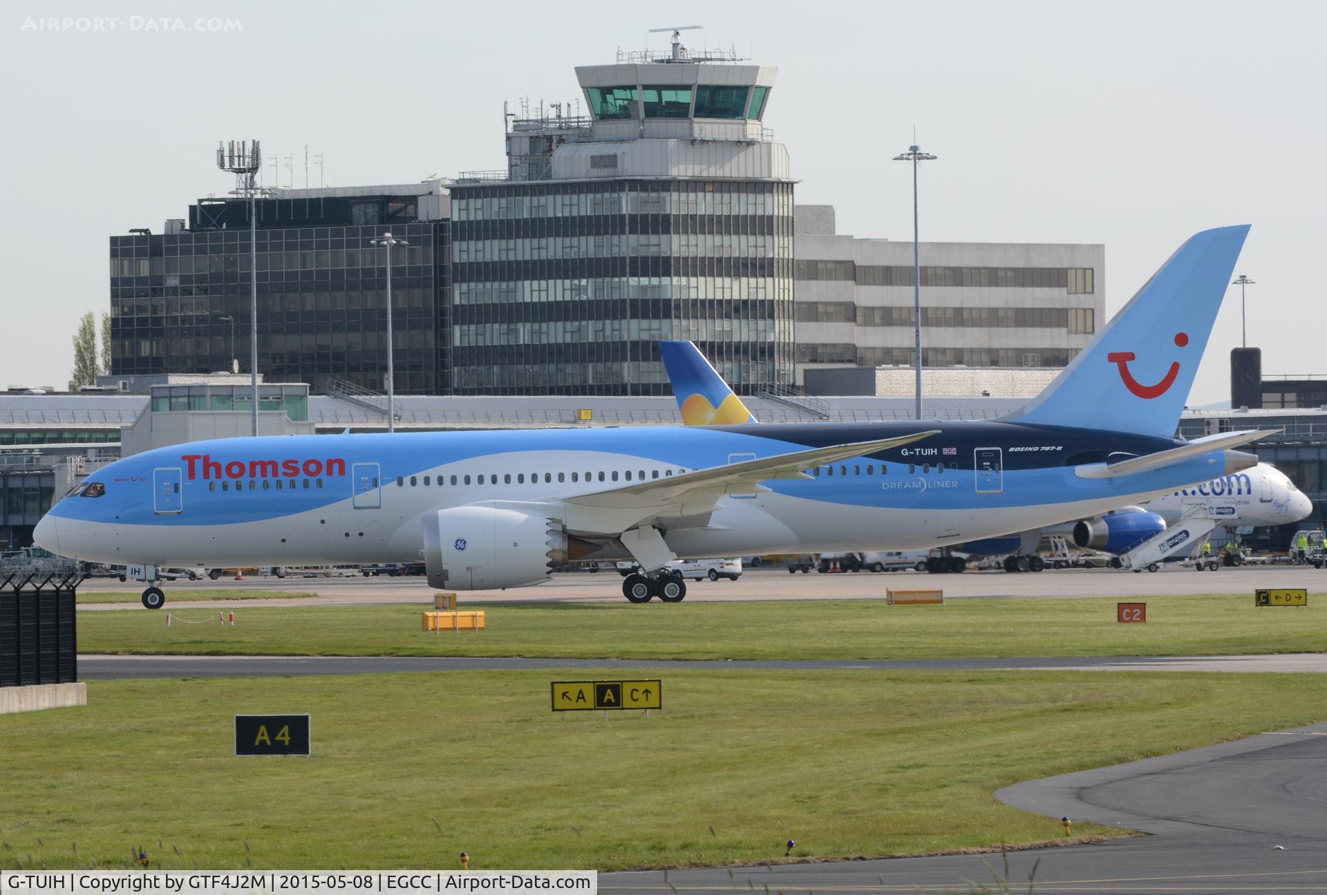 G-TUIH, 2015 Boeing 787-8 Dreamliner C/N 37229, G-TUIH  Thomson AW  on delivery to Manchester 8.5.15