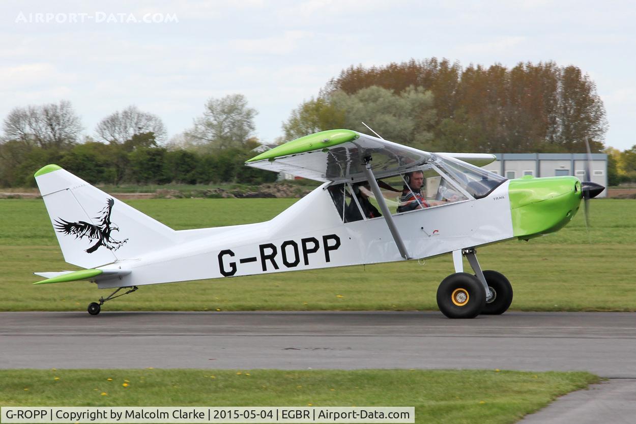 G-ROPP, 2012 Groppo Trial C/N LAA 372-15178, Nando Groppo Trial at The Real Aeroplane Club's Auster Fly-In, Breighton Airfield, May 4th 2015.
