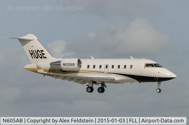 N605AB, 2009 Bombardier Challenger 605 (CL-600-2B16) C/N 5792, Ft. Lauderdale