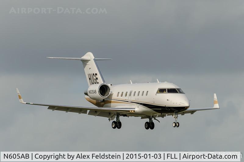 N605AB, 2009 Bombardier Challenger 605 (CL-600-2B16) C/N 5792, Ft. Lauderdale
