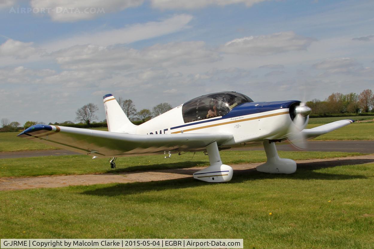 G-JRME, 2009 Jodel D-140E Mousquetaire IV C/N 444/PFA 251-13155, Jodel D-140E Mousquetaire IV at The Real Aeroplane Club's Auster Fly-In, Breighton Airfield, May 4th 2015.