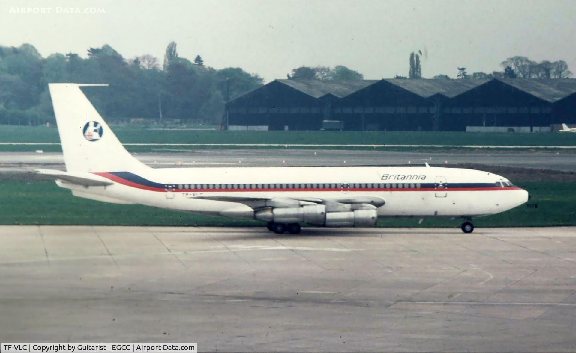 TF-VLC, 1964 Boeing 720-047B C/N 18820, Taken on a Sunday afternoon in the 1980's at Manchester I think.
