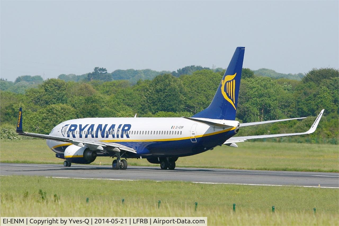 EI-ENM, 2010 Boeing 737-8AS C/N 35038, Boeing 737-8AS, Taxiing to holding point rwy 07R, Brest-Bretagne airport (LFRB-BES)