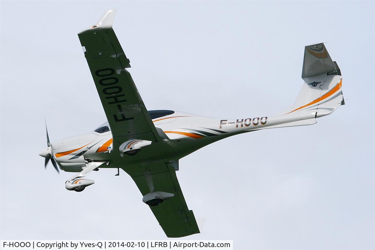 F-HOOO, 2013 Diamond DA-40 Diamond Star C/N D4.144, Diamond DA-40 Diamond Star, on final rwy 25L, Brest-Bretagne Airport (LFRB-BES)