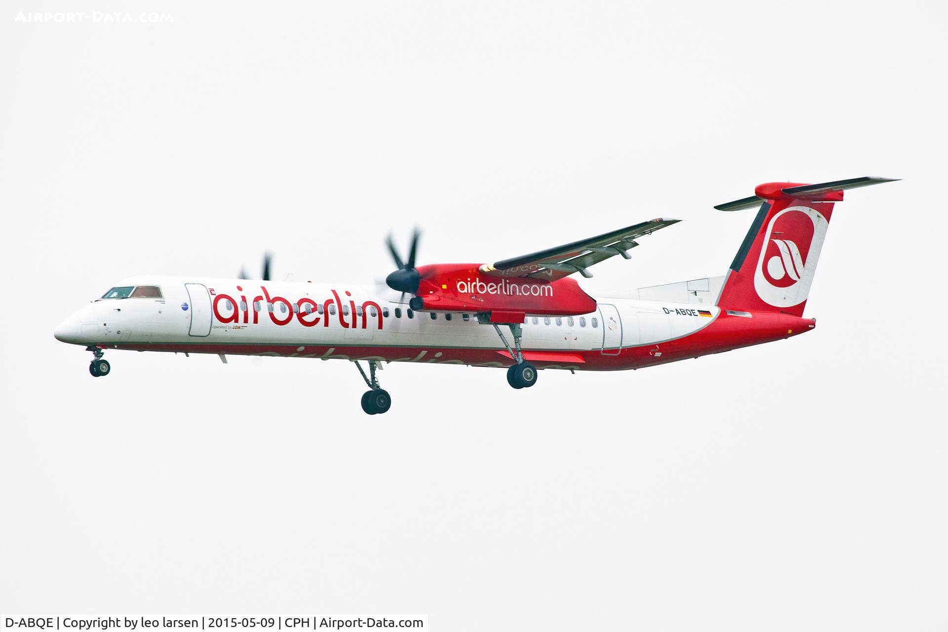 D-ABQE, 2009 De Havilland Canada DHC-8-402Q Dash 8 C/N 4239, Copenhagen 9.5.15