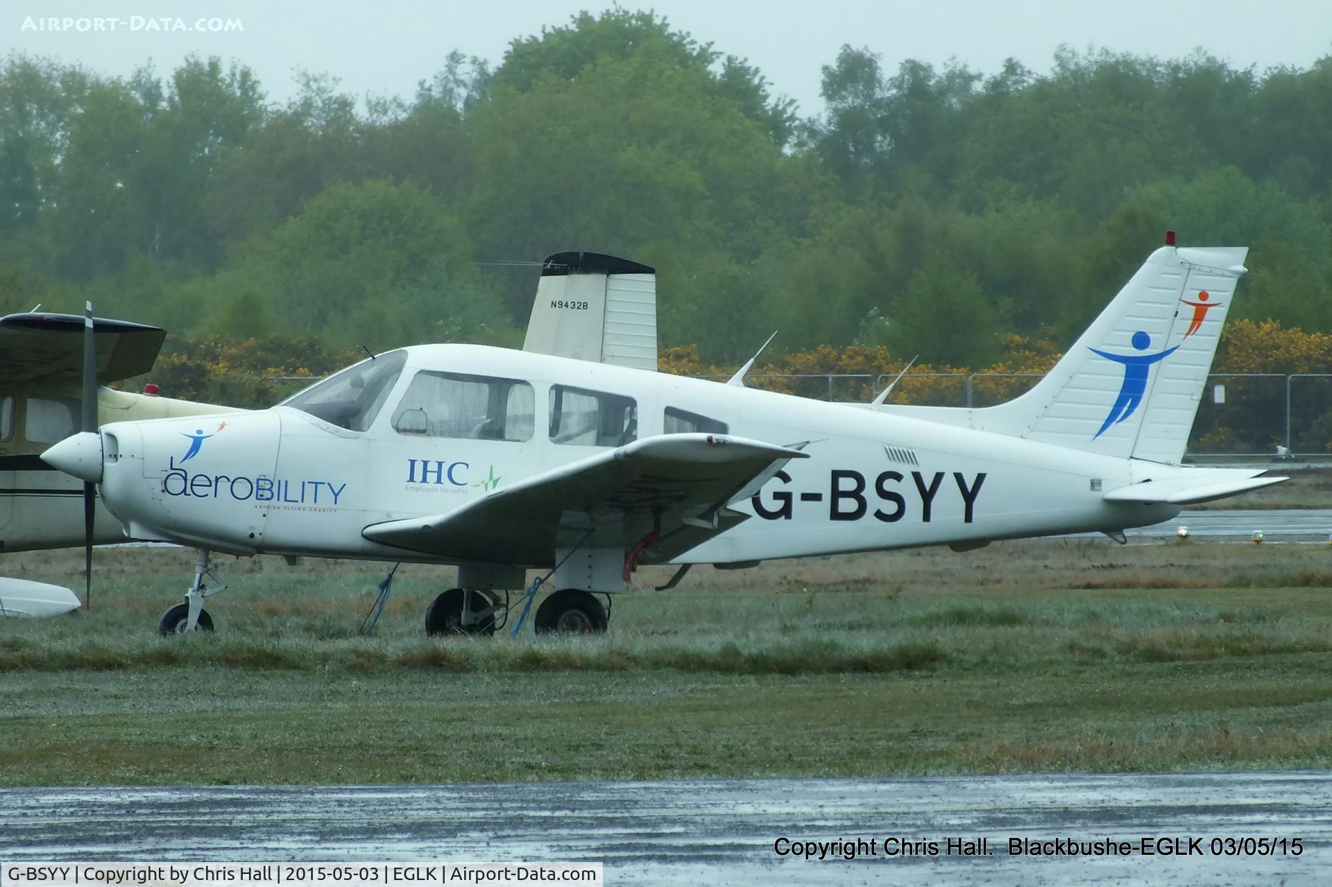 G-BSYY, 1986 Piper PA-28-161 Cherokee Warrior II C/N 2816009, Aerobility