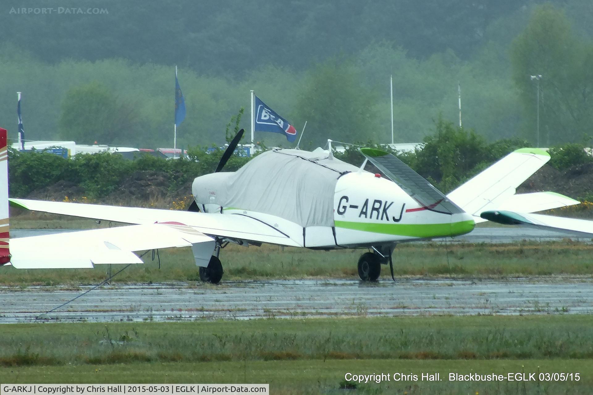 G-ARKJ, 1961 Beech N35 Bonanza C/N D-6736, parked at Blackbushe