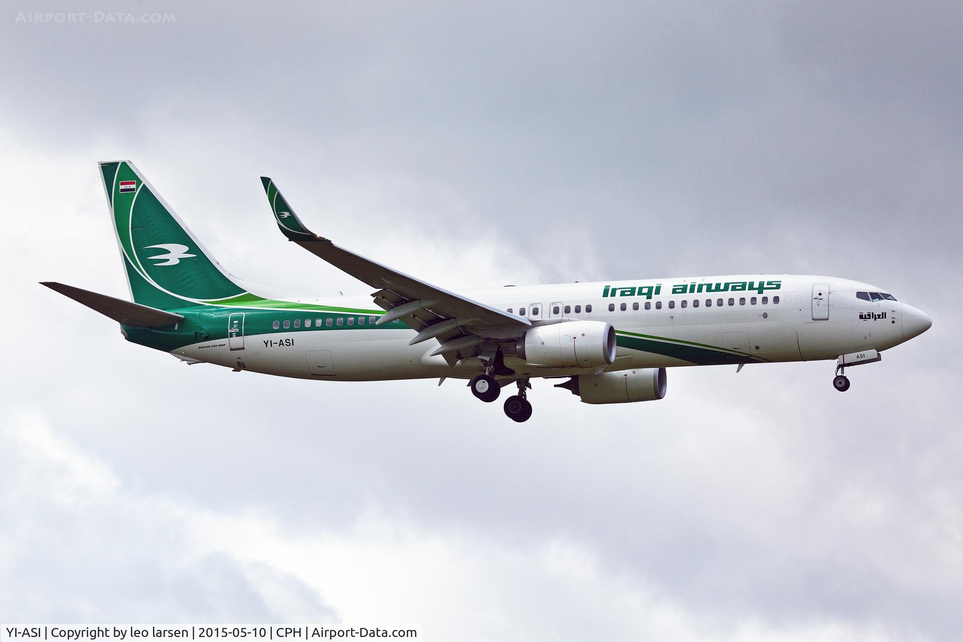 YI-ASI, 2014 Boeing 737-81Z C/N 40077, Copenhagen 10.5.15