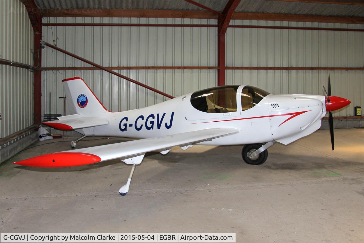 G-CGVJ, 2014 Europa XS Monowheel C/N PFA 247-13752, Europa XS at The Real Aeroplane Club's Auster Fly-In, Breighton Airfield, May 4th 2015.