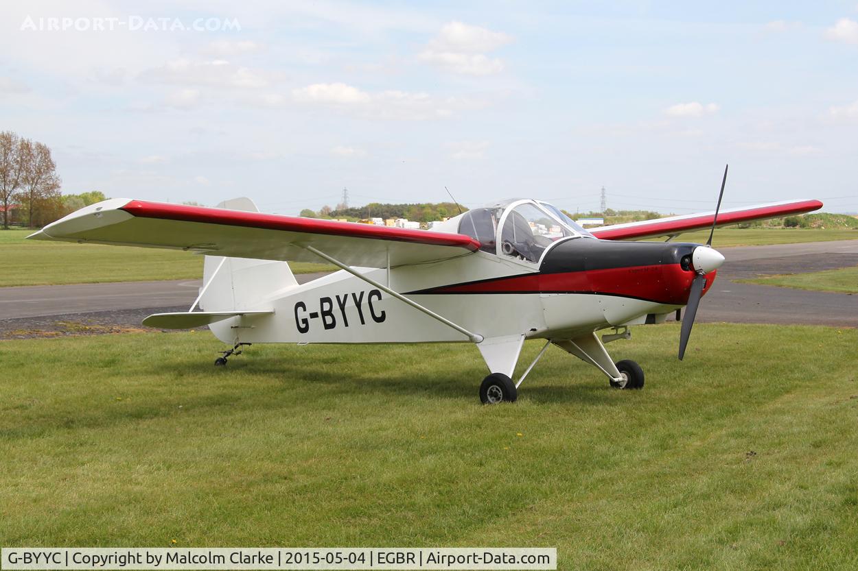 G-BYYC, 2000 Hapi Cygnet SF-2A C/N PFA 182-12311, Hapi Cygnet SF-2A at The Real Aeroplane Company's Auster Fly-In, Breighton Airfield, May 4th 2015.