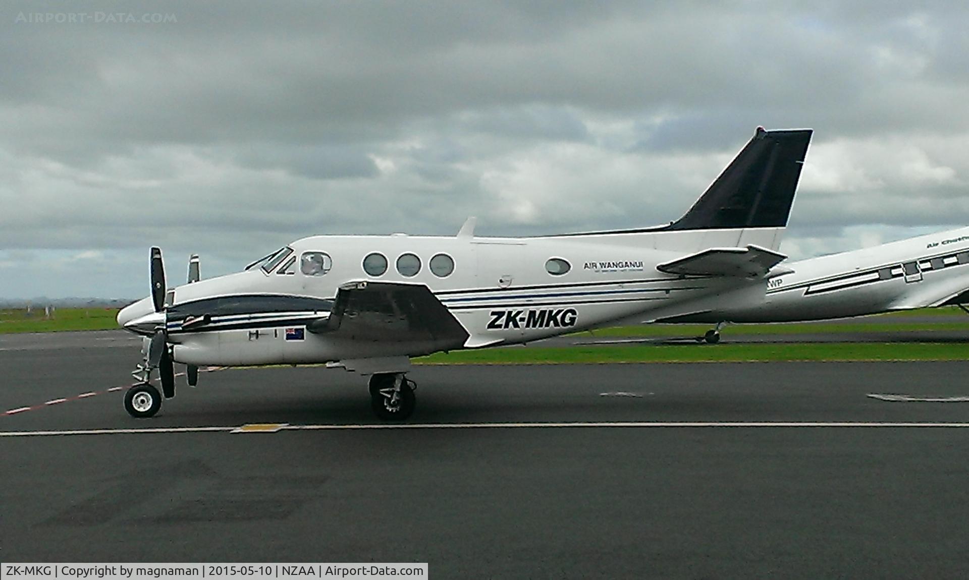 ZK-MKG, 1994 Beech C90A King Air C/N LJ-1367, Air Wanganui machine - probably a medic flight