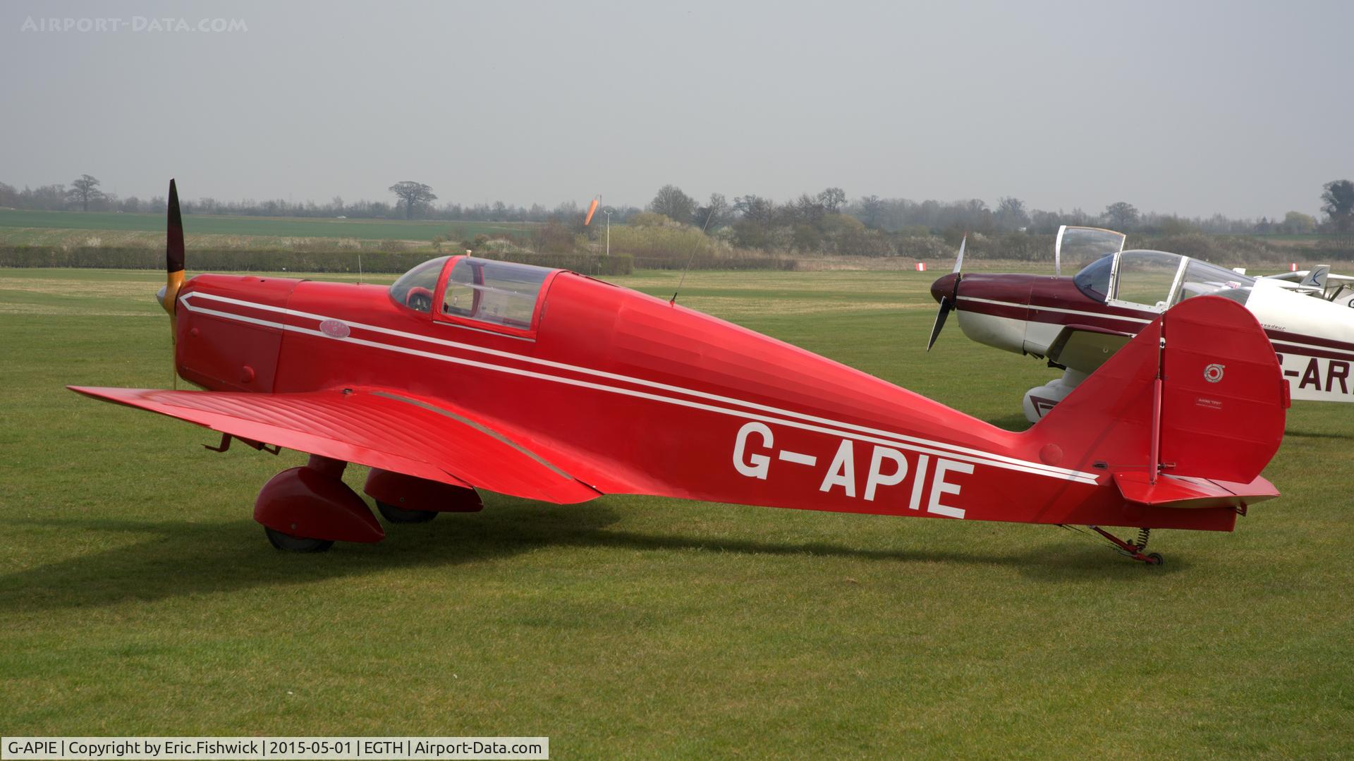 G-APIE, 1958 Tipsy Belfair C/N 535, 5. G-APIE visiting Old Warden Airfield.