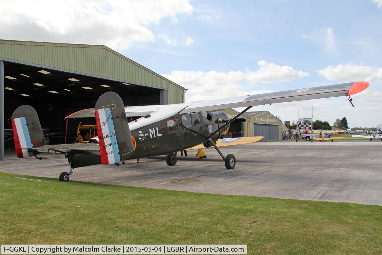F-GGKL, 1960 Max Holste MH.1521M Broussard C/N 255, Max Holste MH.1521M Broussard at The Real Aeroplane Company's Auster Fly-In, Breighton Airfield, May 4th 2015.