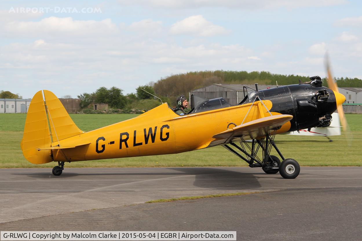 G-RLWG, 1942 Ryan PT-22 Recruit (ST3KR) C/N 1716, Ryan PT-22 Recruit (ST3KR) at The Real Aeroplane Club's Auster Fly-In, Breighton Airfield, May 4th 2015.