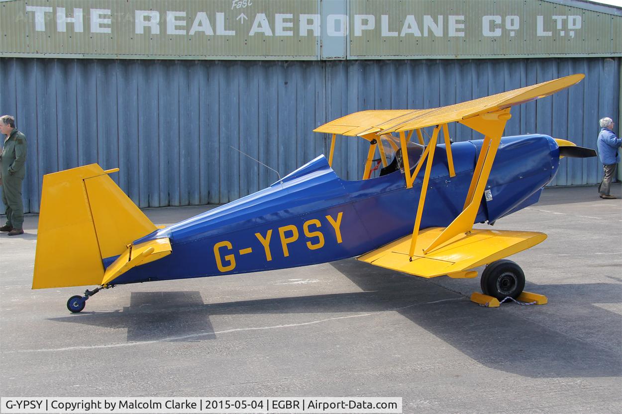 G-YPSY, 1988 Andreasson BA-4B C/N PFA 038-10352, Andreasson BA-4B at The Real Aeroplane Company's Auster Fly-In, Breighton Airfield, May 4th 2015.