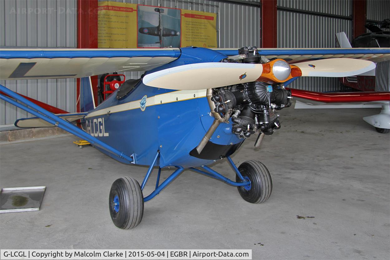 G-LCGL, 1993 Comper CLA7 Swift Replica C/N PFA 103-11089, Comper CLA7 Swift Replica at The Real Aeroplane Club's Auster Fly-In, Breighton Airfield, May 4th 2015.