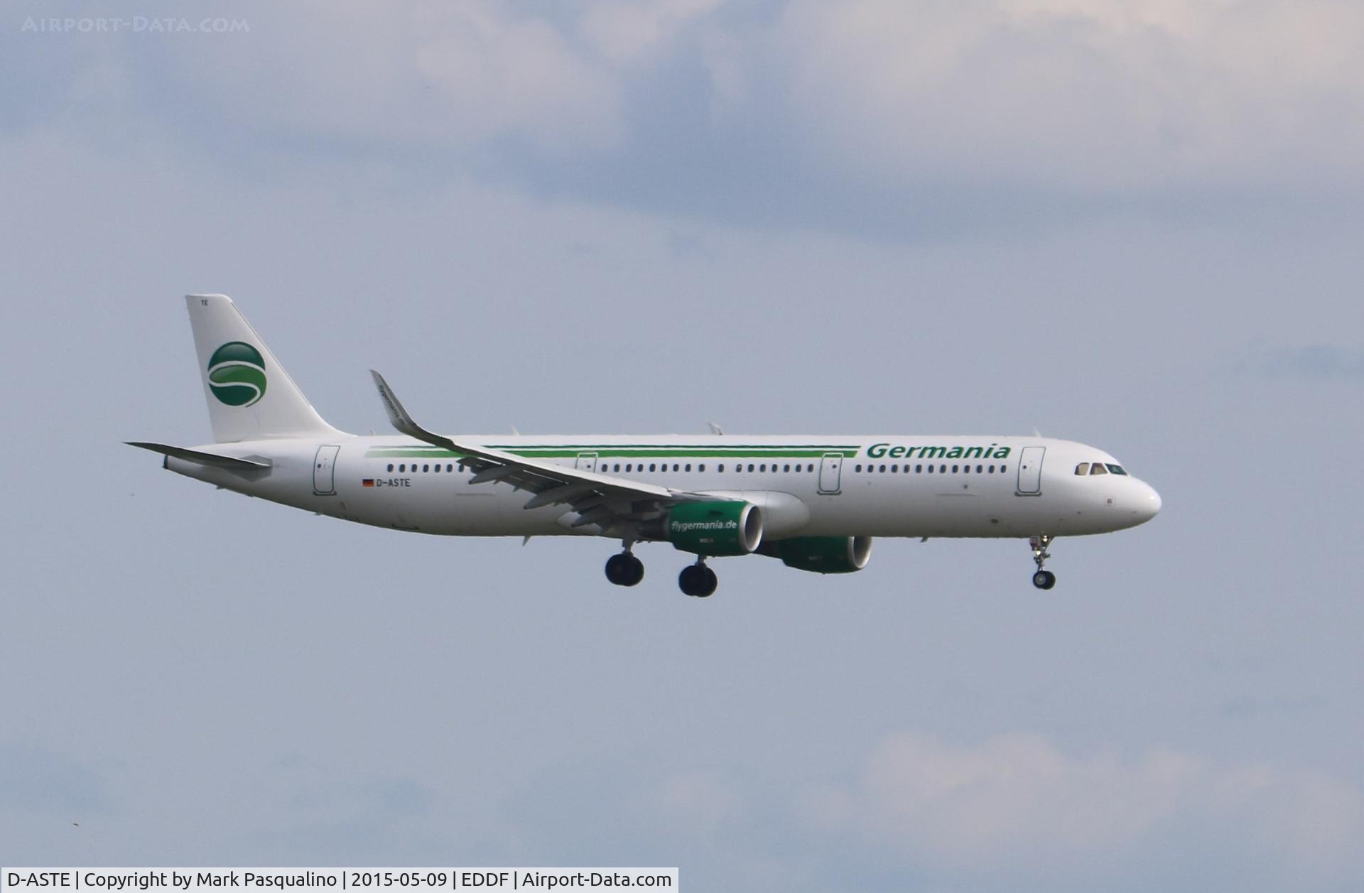 D-ASTE, 2014 Airbus A321-211 C/N 6005, Airbus A321