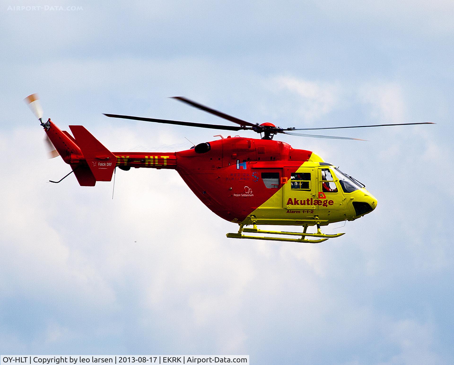 OY-HLT, 1993 Eurocopter-Kawasaki BK-117B-2 C/N 7245, Roskilde Air Show 17.8.13