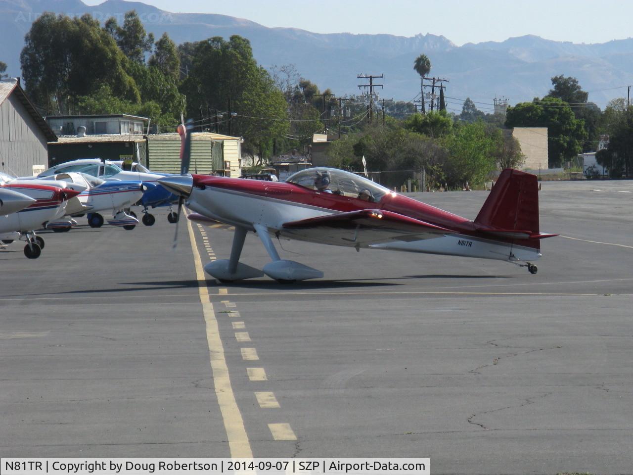 N81TR, Vans RV-4 C/N 009, 2010 IRVING IRBD-4, Lycoming IO-540-EXP 330 Hp, arriving transient ramp