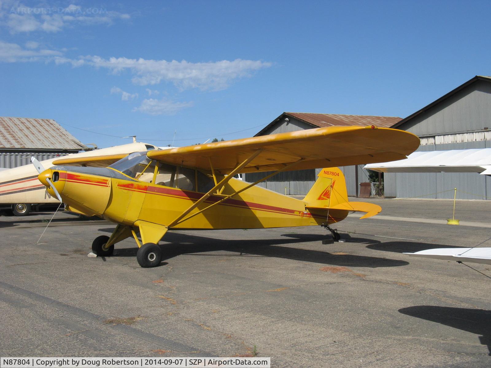 N87804, 1946 Piper PA-12 Super Cruiser C/N 12-5, 1946 Piper PA-12 SUPER CRUISER, Lycoming O-290 125 Hp upgrade, Alaska visitor flown by young lady