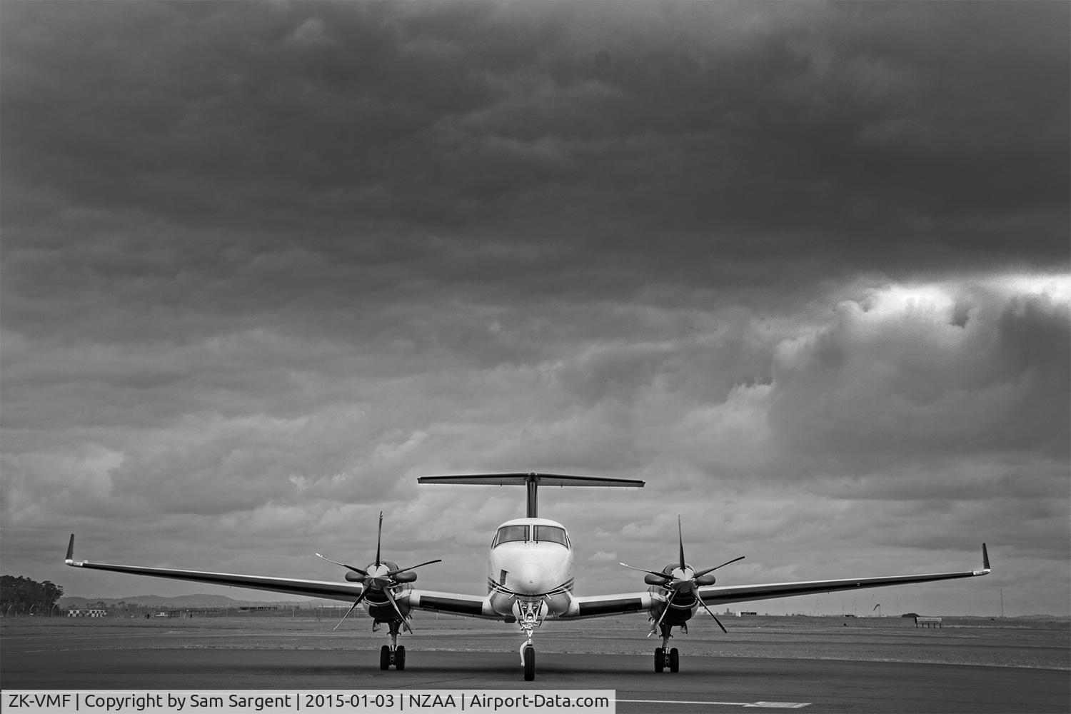 ZK-VMF, 2008 Hawker Beechcraft B200GT King Air C/N BY-57, ZK-VMF on NZAA apron for JetBLAK shoot (Image is copyrighted to BLAK International)