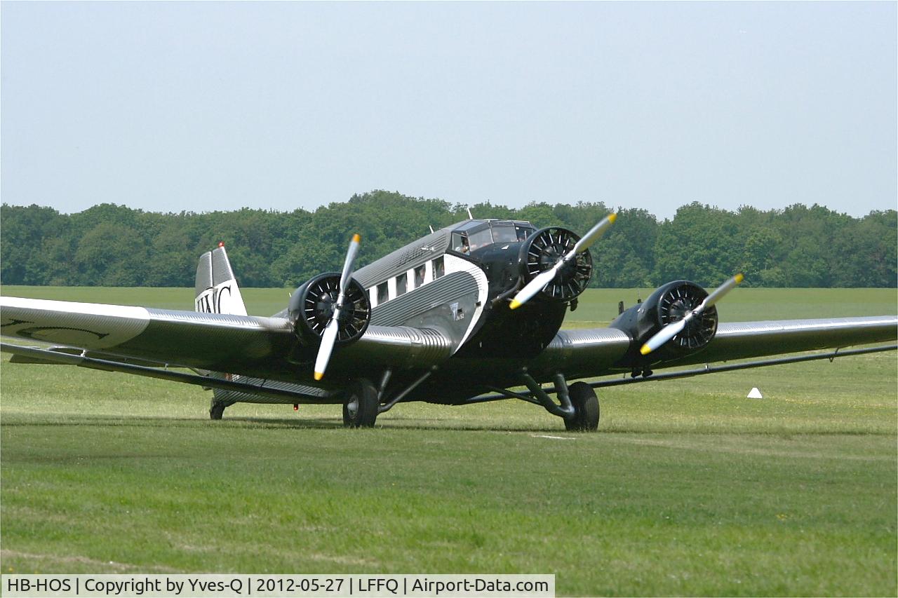 HB-HOS, 1939 Junkers Ju-52/3m g4e C/N 6580, Junkers Ju-52 3m g4e, La Ferte-Alais Airfield (LFFQ)  Air show 2012