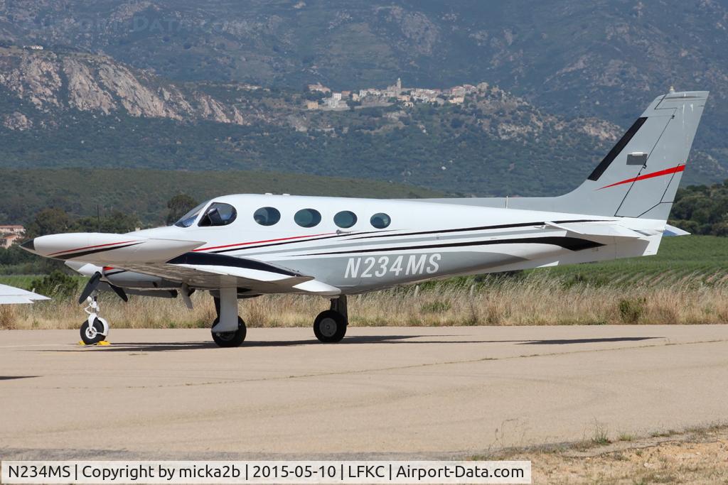 N234MS, 1975 Cessna 340 C/N 340-0351, Parked