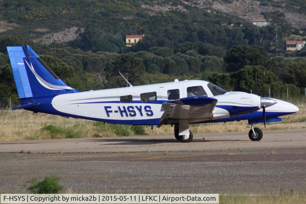 F-HSYS, 2012 Piper PA-34-220T Seneca V C/N 3449464, Taxiing