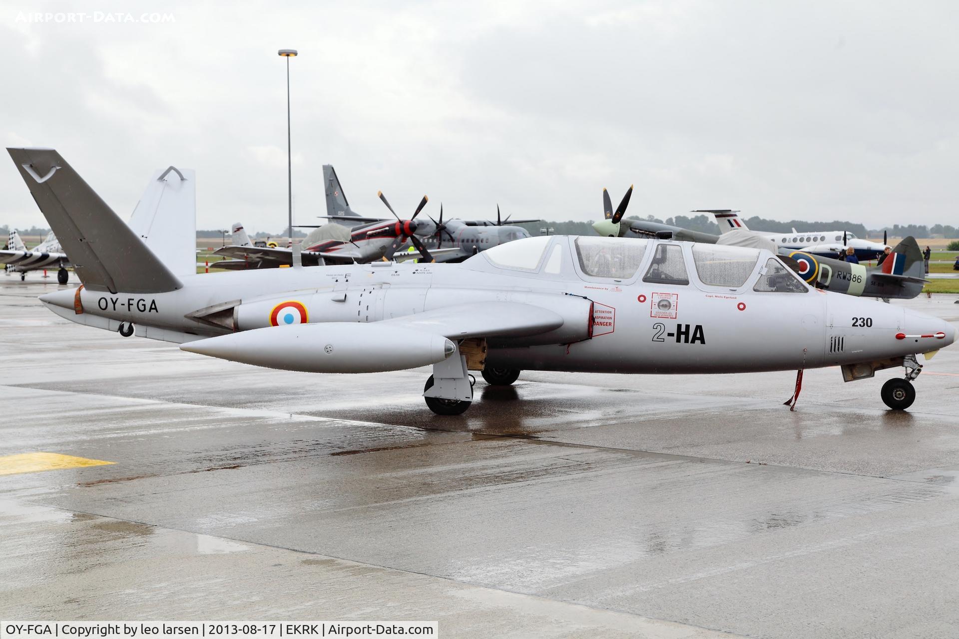 OY-FGA, 1959 Fouga CM-170R Magister C/N 230, Roskilde Air Show 17.8.13