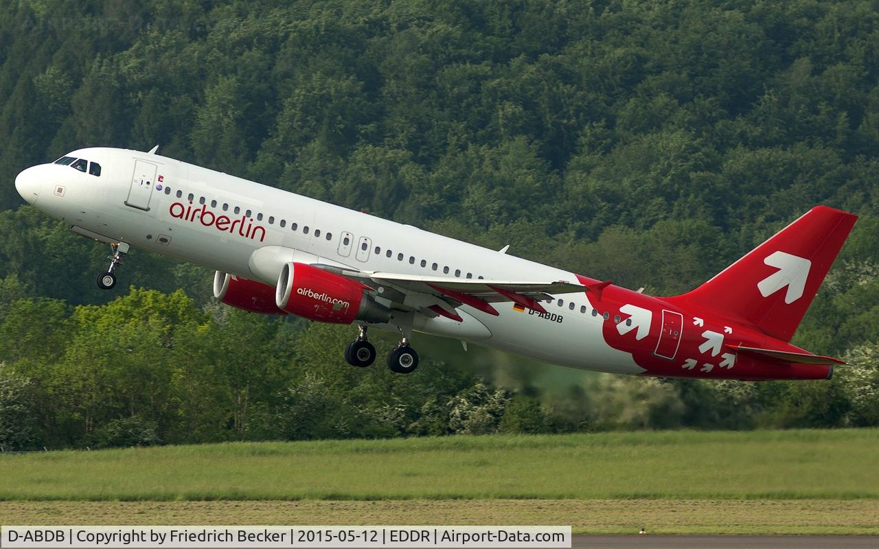 D-ABDB, 2005 Airbus A320-214 C/N 2619, departure to Palma via RW27