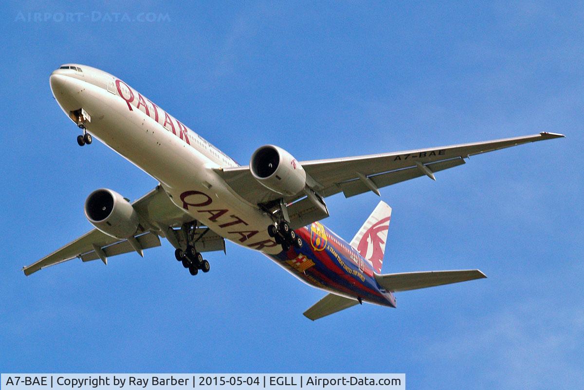 A7-BAE, 2009 Boeing 777-3DZ/ER C/N 36104, Boeing 777-3DZER [36104] (Qatar Airways) Home~G 04/05/2015