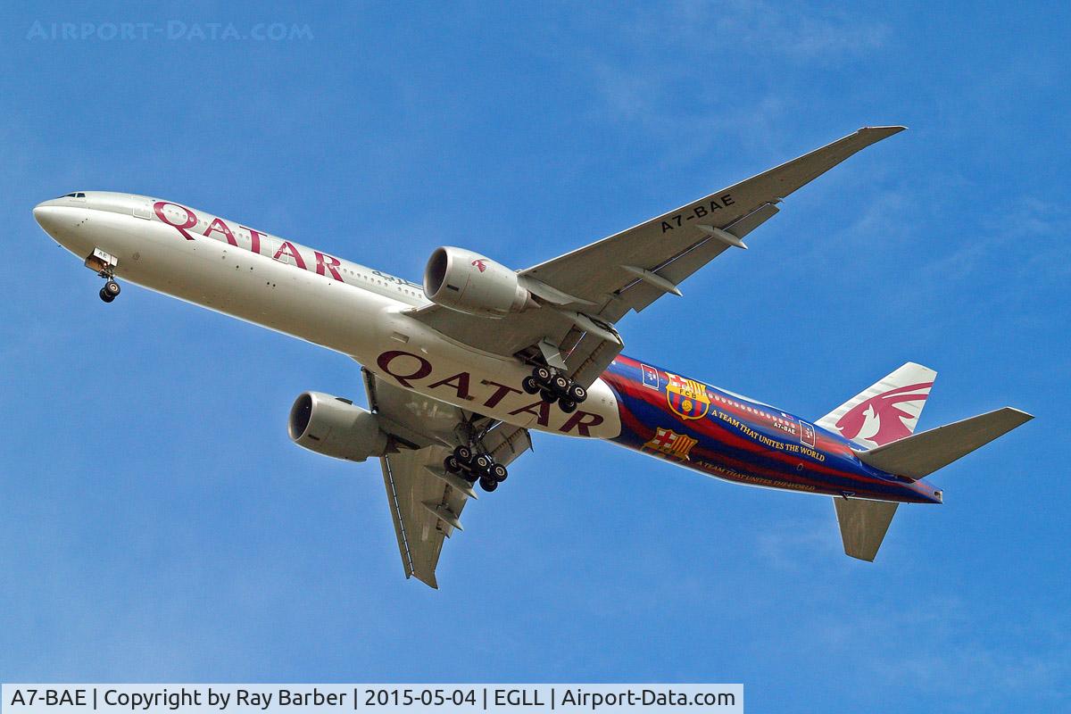 A7-BAE, 2009 Boeing 777-3DZ/ER C/N 36104, Boeing 777-3DZER [36104] (Qatar Airways) Home~G 04/05/2015