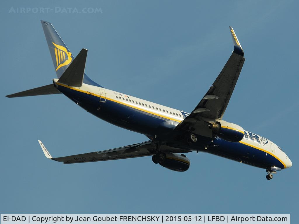 EI-DAD, 2002 Boeing 737-8AS C/N 33544, RYR6654 from Edinburgh (EDI)
