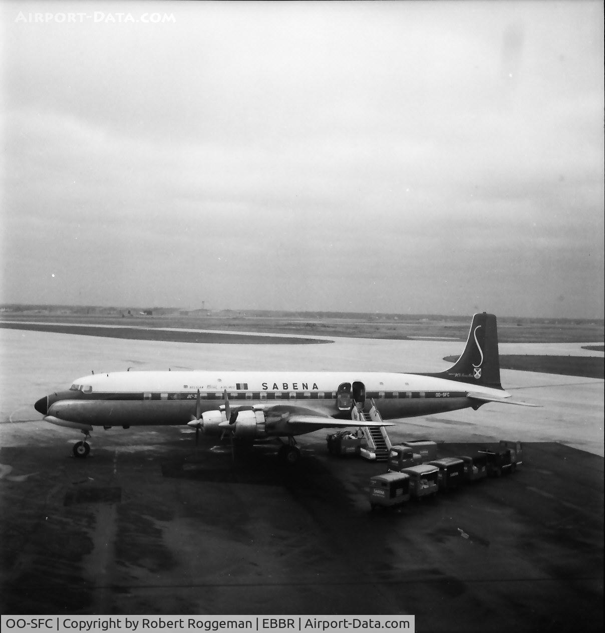 OO-SFC, Douglas DC-7C Seven Seas Seven Seas C/N 45159-748, Late 1950's.SABENA.DC-7C.