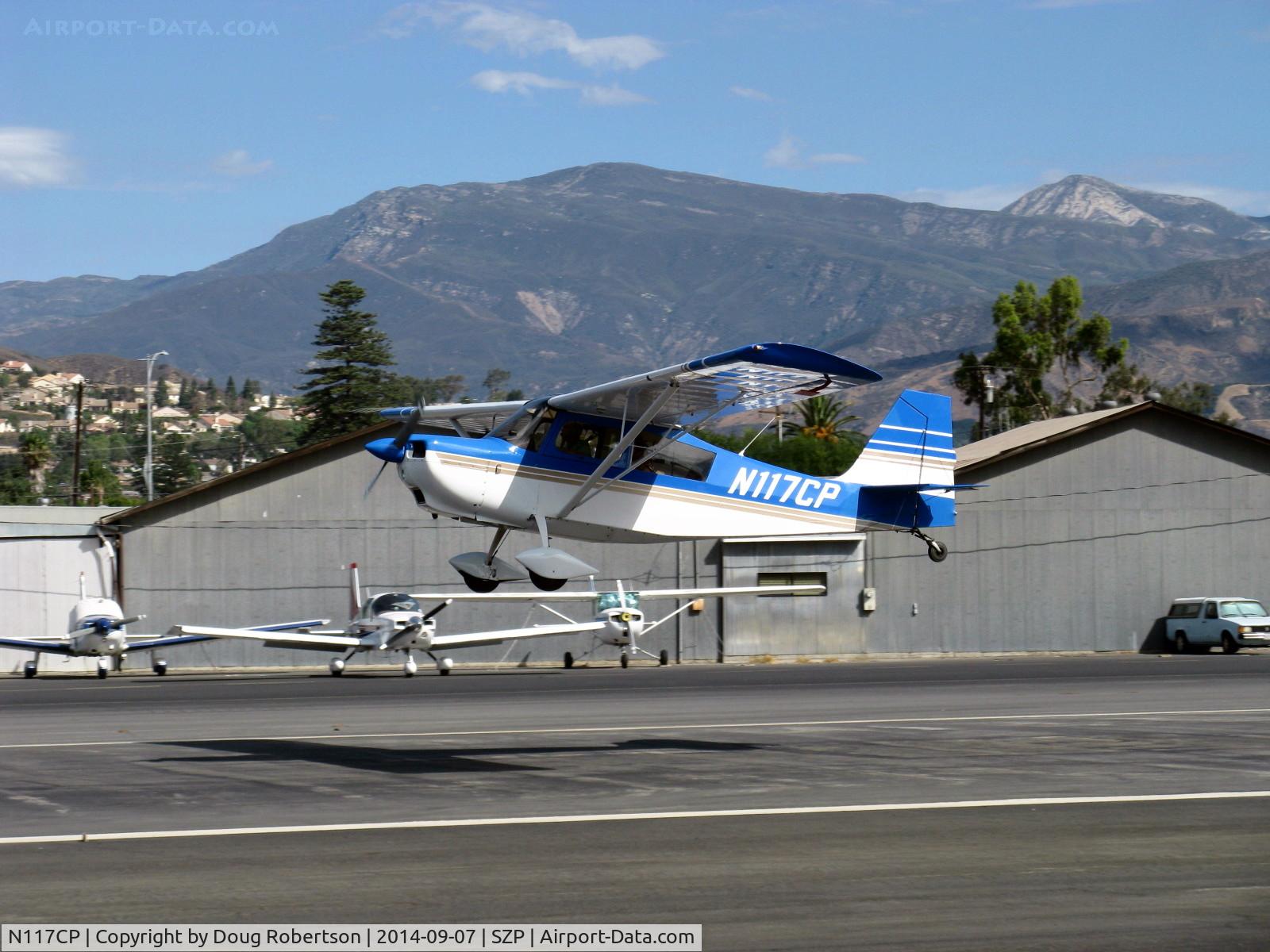 N117CP, American Champion 7GCBC Citabria C/N 1275-99, 1999 American Champion 7GCBC CITABRIA, Lycoming O-320 150 Hp, takeoff climb Rwy 22