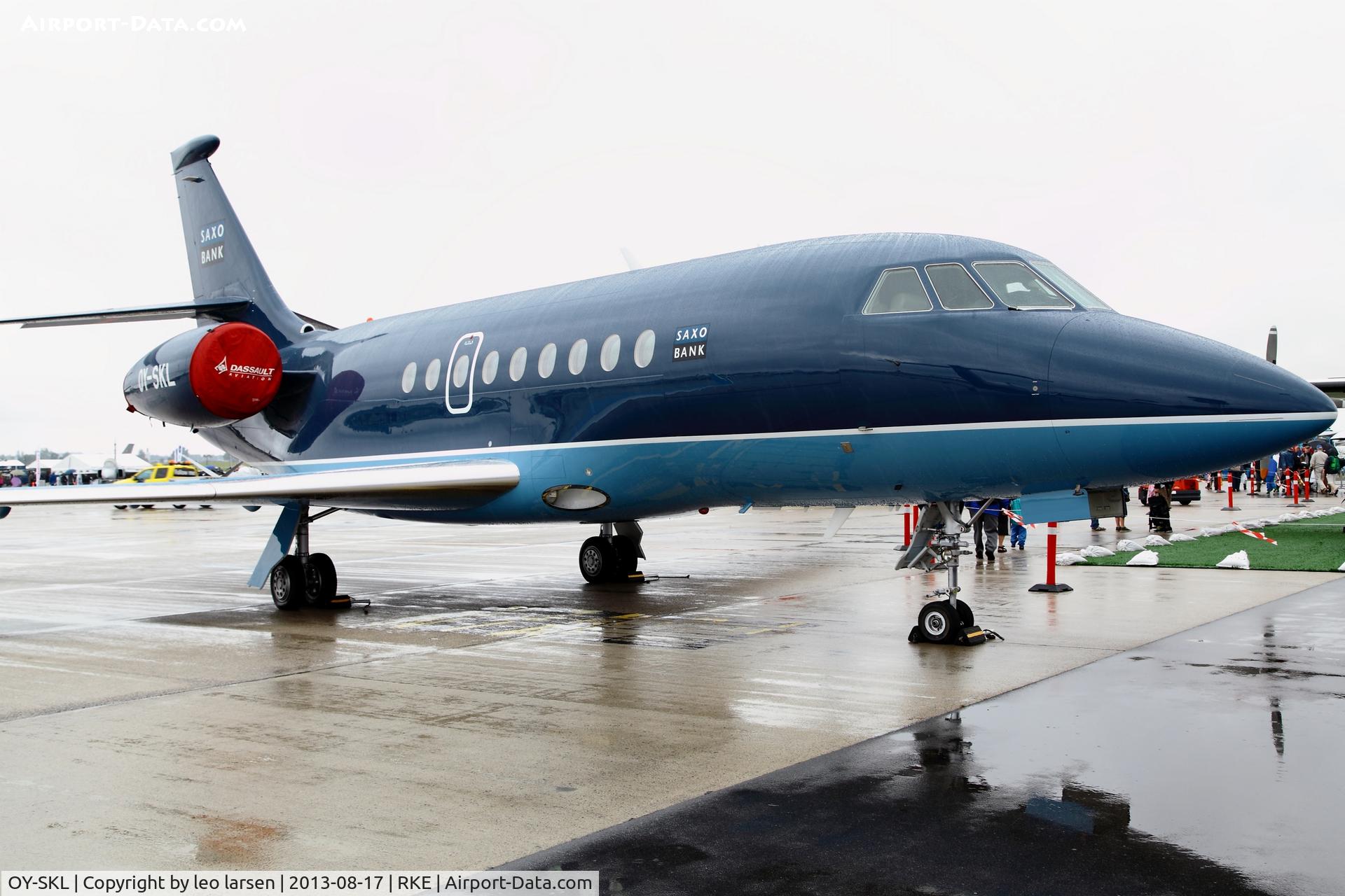 OY-SKL, 2011 Dassault Falcon 2000EX C/N 225, Roskilde Air Show 17.8.13