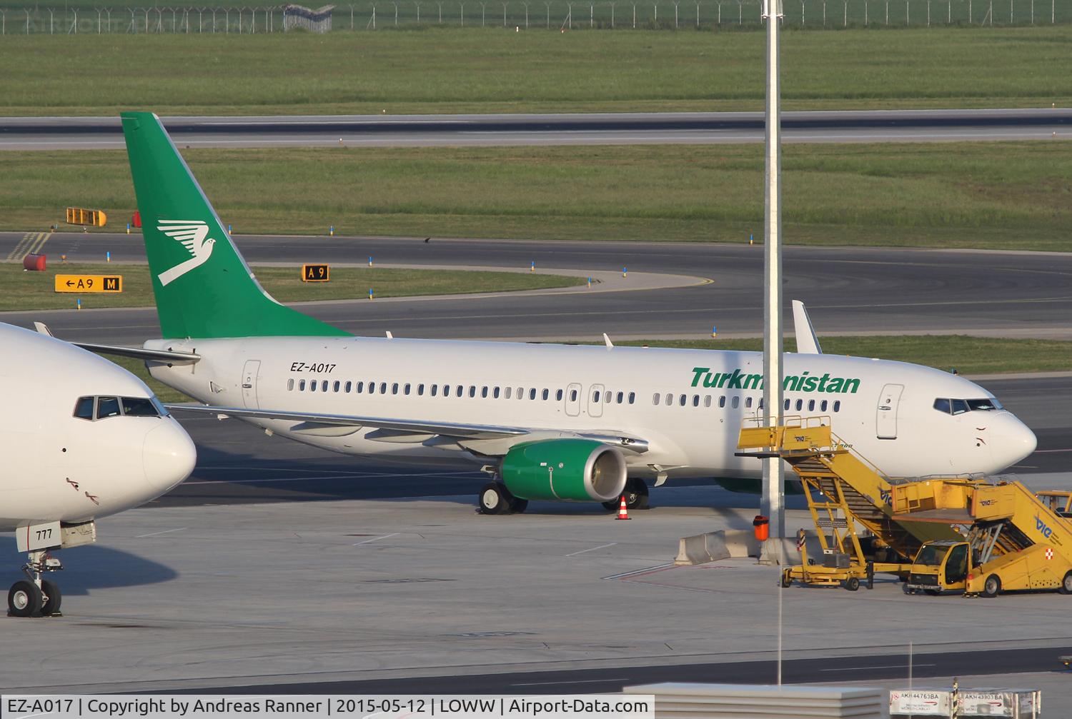 EZ-A017, 2013 Boeing 737-82K C/N 43863, Turkmenistan Boeing 737