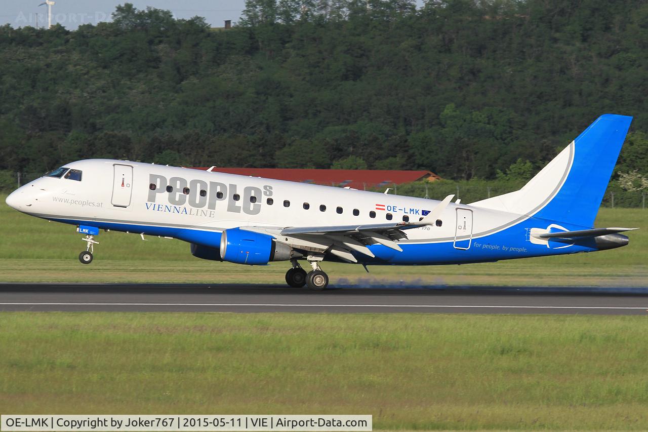 OE-LMK, 2006 Embraer 170LR (ERJ-170-100LR) C/N 17000150, People's Viennaline