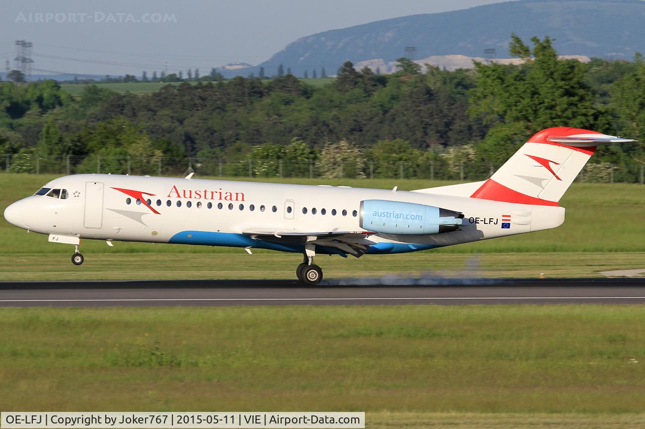 OE-LFJ, 1995 Fokker 70 (F-28-0070) C/N 11532, Austrian Airlines