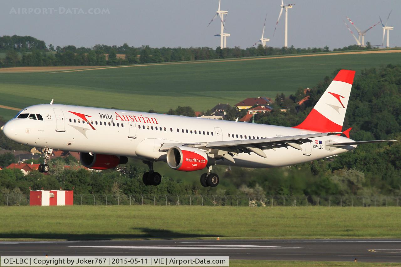 OE-LBC, 1996 Airbus A321-111 C/N 581, Austrian Airlines