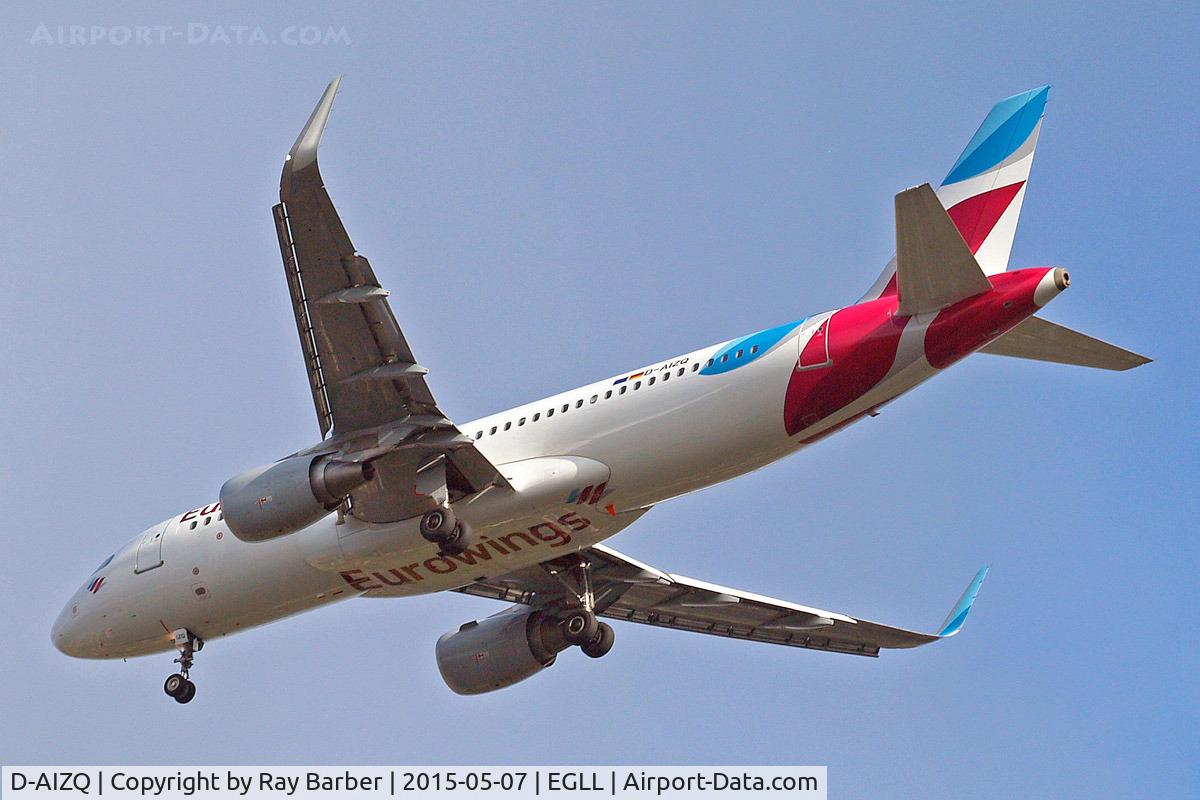 D-AIZQ, 2013 Airbus A320-214 C/N 5497, Airbus A320-214(SL) [5497] (Eurowings) Home~G 07/05/2015. On approach 27R.