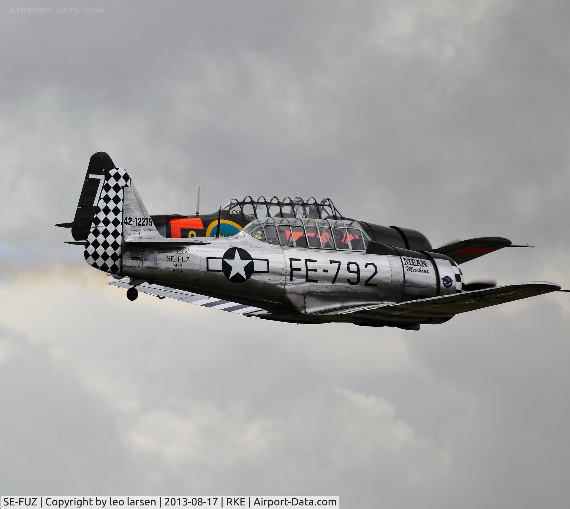 SE-FUZ, 1943 Noorduyn AT-16 Harvard II C/N 14-526, Roskilde Air Show 17.8.13