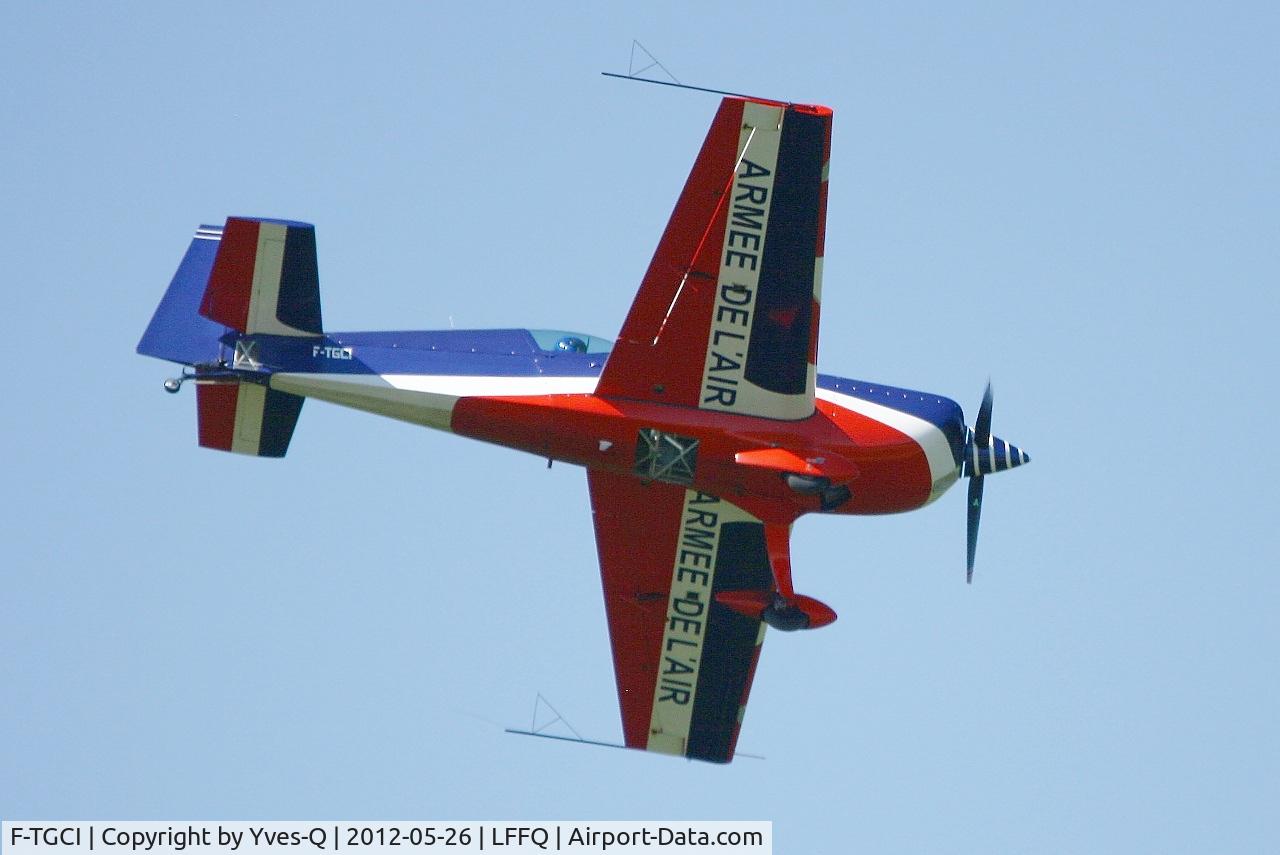 F-TGCI, Extra EA-330SC C/N 04, Extra 330SC, French Air Force Aerobatic team, On display, La Ferté-Alais Airfield (LFFQ) Air Show 2012